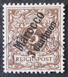 [German Empire Postage Stamps Surcharged, type B]