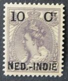 [Queen Wilhelmina - Netherlands Postage Stamps of 1899 Overprinted "NED.-INDIË" and Surcharged, type E]