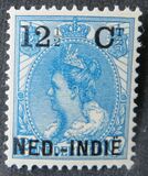 [Queen Wilhelmina - Netherlands Postage Stamps of 1899 Overprinted "NED.-INDIË" and Surcharged, type E1]