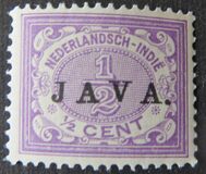 [Numeral Stamps & Queen Wilhelmina - Stamps of 1902-1905 Overprinted "JAVA", ประเภท F7]