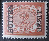 [Numeral Stamps & Queen Wilhelmina - Stamps of 1902-1905 Overprinted "BUTTEN - BEZIT.", type F16]