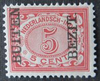 [Numeral Stamps & Queen Wilhelmina - Stamps of 1902-1905 Overprinted "BUTTEN - BEZIT.", Tipi F19]
