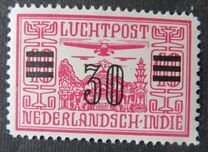[Airmail - Airplanes over Landscape Stamp of 1928 Surcharged, type M5]