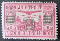 [Airmail - Airplanes over Landscape Stamp of 1928 Surcharged, type M5]