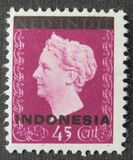 [Queen Wilhelmina - Netherlands Indies Stamps Overprinted "INDONESIA" - Bar 2,2mm High, tip A8]