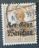 [German Empire Postage Stamps Overprinted "Gen.-Gouv. Warschau", タイプ B5]