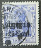 [German Empire Postage Stamps Surcharged & Overprinted "Rumanien", type C3]
