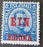 [Overprinted "EIN KRÓNA", Tipi V]