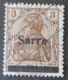 [German Empire Stamps Overprinted "SARRE", type A2]