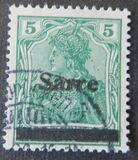 [German Empire Stamps Overprinted "SARRE", type A3]