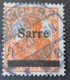 [German Empire Stamps Overprinted "SARRE", type A4]