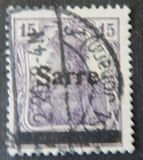 [German Empire Stamps Overprinted "SARRE", type A6]