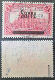 [German Empire Postage Stamp No.92 Overprinted "SARRE", type B]