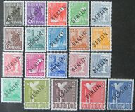 [BERLIN in Black Overprint on "Allied Occupation Zone" Stamps, type A]