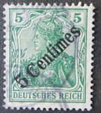 [German Empire Postage Stamps Surcharged, type F]