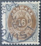 [Royal Emblem - New Drawing - Value in "ØRE" - Different Perforation, tip G21]