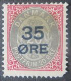 [No. 27A & 28 Surcharged, Tipe P1]