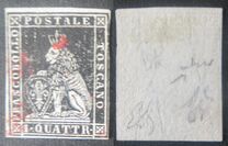 [Lion of Toscany - Printed on White Paper, Different Watermark, tegund A13]