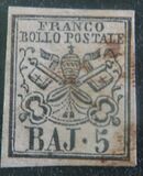 [Coat of Arms - Black Print on Colored Paper, type F]