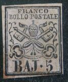 [Coat of Arms - Black Print on Colored Paper, type F]