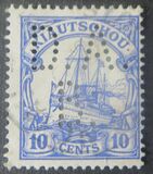 [The Kaiser's Ship "Hohenzollern" - Value in "Cent" & "Dollar", type E3]