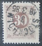 [Numerals in Circle - Different Perforation, τύπος F19]