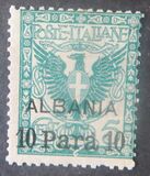 [Italian Postage Stamps Overprinted "ALBANIA" & Surcharged, típus A]