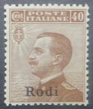 [Italian Stamps Overprinted "Rodi", Tip E]