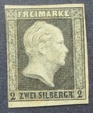 [King Friedrich Wilhelm IV - Hatched Background, Engraved, type A4]