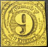 [Value Stamps - Black Print on Colored Paper, type B3]