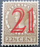 [Queen Wilhelmina - No. 186 Surcharged, වර්ගය BS]
