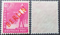 [BERLIN in Red Overprint on "Allied Occupation Zone" Stamps, type B8]