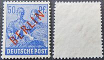[BERLIN in Red Overprint on "Allied Occupation Zone" Stamps, type B9]