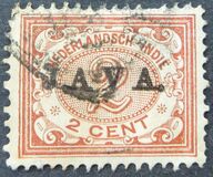 [Numeral Stamps & Queen Wilhelmina - Stamps of 1902-1905 Overprinted "JAVA", type F9]