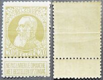 [King Leopold II. New issue, tip AH]