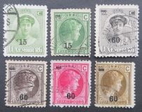 [Grand Duchess Charlotte - Surcharged, type AL]