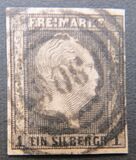 [King Friedrich Wilhelm IV - Hatched Background, Engraved, type A3]