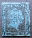 [King Friedrich Wilhelm IV - Hatched Background, Engraved, type A4]