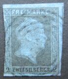 [King Friedrich Wilhelm IV - Hatched Background, Engraved, type A4]