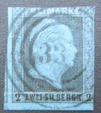 [King Friedrich Wilhelm IV - Hatched Background, Engraved, type A4]