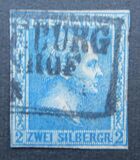 [King Friedrich Wilhelm IV - Hatched Background. Thin White Paper, प्रकार A11]