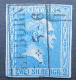 [King Friedrich Wilhelm IV - Hatched Background. Thin White Paper, प्रकार A11]