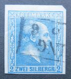 [King Friedrich Wilhelm IV - Hatched Background. Thin White Paper, प्रकार A11]