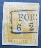 [King Friedrich Wilhelm IV - Hatched Background. Thin White Paper, प्रकार A13]