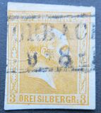 [King Friedrich Wilhelm IV - Hatched Background. Thin White Paper, प्रकार A13]