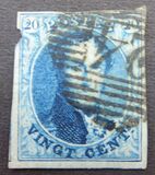 [King Leopold I - Oval 16-17mm High and 14½-15mm Wide, type B8]