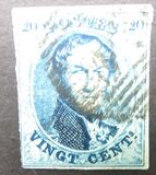 [King Leopold I - Oval 16-17mm High and 14½-15mm Wide, type B8]