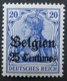 [German Empire Postage Stamps Surcharged "Fr. and C." or "Centimes" & Overprinted "Belgien", Tipi A3]