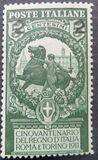 [Overprint - The 50th Anniversary of the Italian State 1911, type AZ]