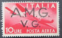 [Airmail - Italian Stamps Overprinted "A.M.G.V.G.", type A28]